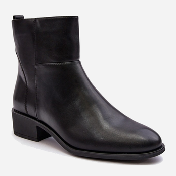 Жіночі зимові черевики низькі Sergio Leone Semotti 37 Чорні (5905677939910)
