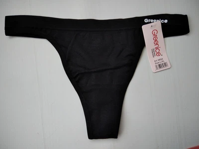 Трусики стрінги Greenice безшовні тонкий чорний пояс 48-50 L\XL 9894