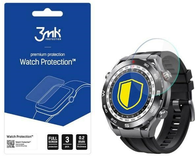 Zestaw szkieł ochronnych 3MK FlexibleGlass do Huawei Watch Ultimate 3 szt (5903108521796)