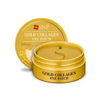 Гидрогелевые патчи для глаз с коллагеном и золотом SNP Gold Collagen Eye Patch, 60 шт