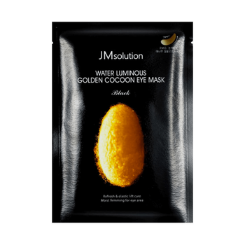 Тканевые патчи с протеинами шелка JMsolution Water Luminous Golden Cocoon Eye Mask Black