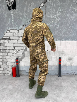 Тактичний теплий військовий комплект Shark ( Куртка + Фліска + Штани ), Камуфляж: Піксель, Розмір: L