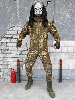 Тактичний теплий військовий комплект Makeva ( Куртка + Штани ), Камуфляж: Піксель, Розмір: L