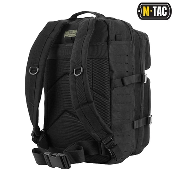 Тактичний штурмовий рюкзак M-TAC Assault Laser Cut 40L Чорний 52x29x28 (9056)