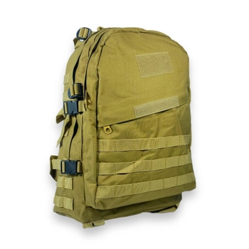 Туристичний, тактичний, штурмовий рюкзак, 43 л, 1 відділення, 2 фронтальні кармани, розмір: 50*35*25 см, койот