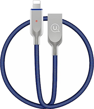 Кабель power-off U-Sun Usams US-SJ170 USB - Lighting 1.9 м Блакитний (6958444951416)