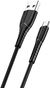 Kabel Usams U35 US-SJ366 USB - USB-C 1 m czarny (6958444981123)