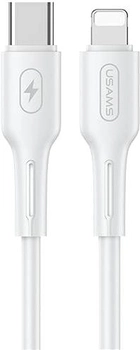 Кабель Usams U43 US-SJ406 USB-C - Lighting 1.2 м Білий (6958444984674)