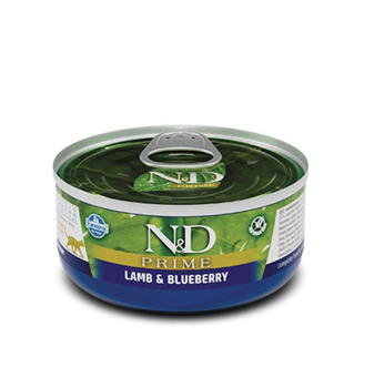 Вологий беззерновий корм для кішок Farmina N&D Grain Free Prime Lamb Adult з ягням і чорницею 70 г х 6 шт