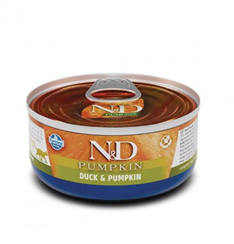 Консервований беззерновий корм для котів Farmina N&D Prime GF Pumpkin Duck Adult з гарбузом та качкою 70 г х 6 шт
