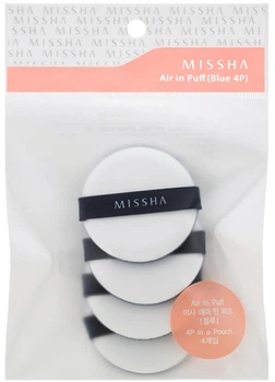 Спонж косметический Missha Air in Puff Blue 4 шт (8809530053065)