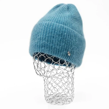 Шапка женская зимняя (ангора) Odyssey 56-58 см Морская волна 13810