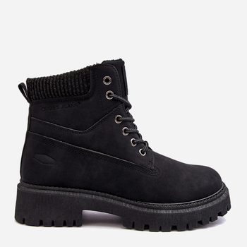 Жіночі зимові черевики низькі Cross Jeans MM2R4012C 38 Чорні (8697319521528)