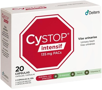 Пробіотики Deiters Cystop Intensif 20 капсул (8430022004861)