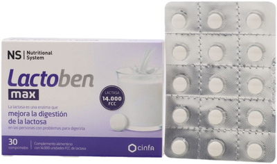 Пробіотики NS Lactoben Max 30 таблеток (8470002068469)