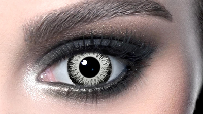 Сірі кольорові лінзи для свята ELITE Lens Metallic 14.5 мм 2 шт (N0144)