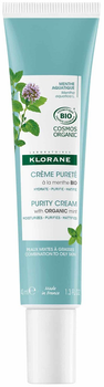 Крем для обличчя Klorane Bio Aquatic Mint Purifying 40 мл (3282770146929)