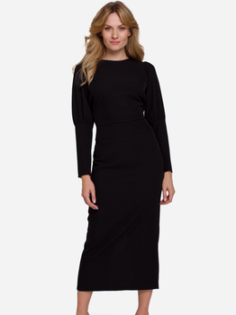 Sukienka ołówkowa damska Makover K079 S Czarna (5903068495298)
