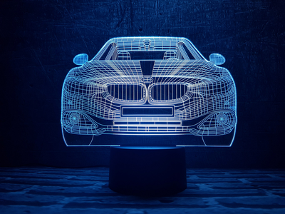 Змінна картинка для нічника-світильника 3D "Автомобіль 10" 3DTOYSLAMP 000261851