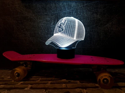 Змінна картинка для нічника-світильника 3D "Бейсболка" 3DTOYSLAMP 000261666