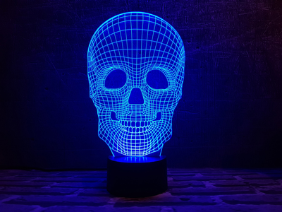 Змінна картинка для нічника-світильника 3D "Череп 4" 3DTOYSLAMP 000261820