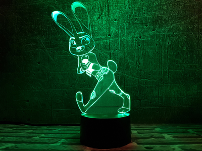 Змінна картинка для нічника-світильника 3D "Джуді Хопс" 3DTOYSLAMP 000261701