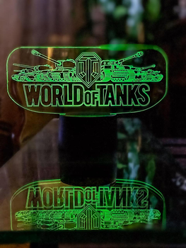 Змінна картинка для нічника-світильника 3D "World Of Tanks" 3DTOYSLAMP 000261884