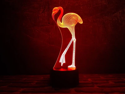 Змінна картинка для нічника-світильника 3D "Фламінго" 3DTOYSLAMP 000261773