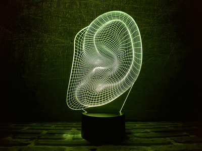 Змінна картинка для нічника-світильника 3D "Вухо" 3DTOYSLAMP 000261772
