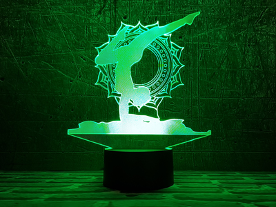Змінна картинка для нічника-світильника 3D "Йога 2" 3DTOYSLAMP 000261744