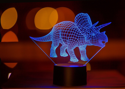 Змінна картинка для нічника-світильника 3D "Трицераптор 2" 3DTOYSLAMP 000261897