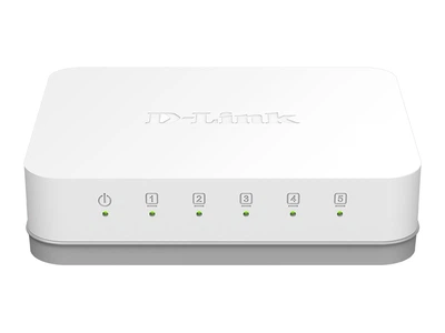Комутатор D-Link (DGS-1005A/E) 5 port 10/100/1000Base-T unmanaged gigabit switch , EU plug