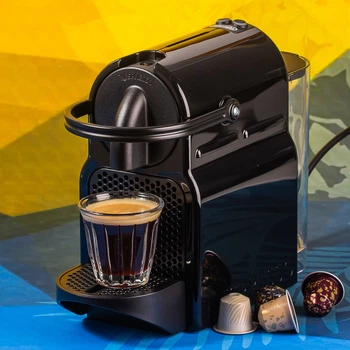 Капсульная кофемашина Nespresso Inissia Black EN80.B, 0,8 л, 19 бар, Черная