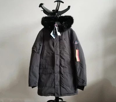 Зимняя куртка парка с подогревом Maison Courch Ancolie M3842SOW-GRBK S