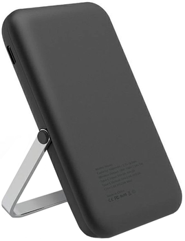 Портативний зарядний пристрій UNIQ Hoveo 5000 mAh USB-C 20 W PD Fast charge Wireless Magnetic Charcoal Grey (8886463677285)