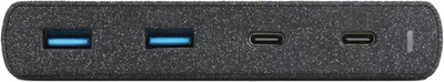 Мережевий зарядний пристрій UNIQ HUB Surge 90 W 2 USB Quick Charge 3.0 2 USB-C PD 3.0 Black (8886463668108)