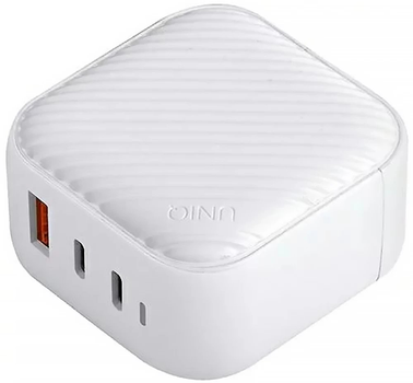 Мережевий зарядний пристрій UNIQ Verge Pro 66W Gan USB-C White (8886463675205)