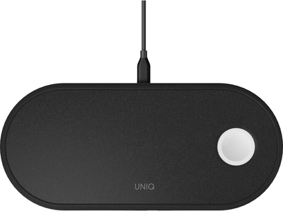 Індуктивний зарядний пристрій UNIQ Aereo 3 в 1 10 W Fast charge Black (8886463668566)
