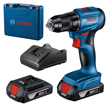 Аккумуляторная дрель-шуруповерт Bosch Professional GSR 185-LI с 2 акб GBA 18V 2.0Ah и з/у GAL 18V-20 в кейсе (06019K3000)