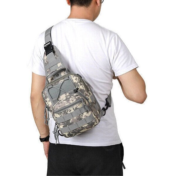 Тактическая нагрудная сумка Primo Sling однолямочная через плечо - Pixel Primo PR-SLING-PIXEL Зеленый (армейский)