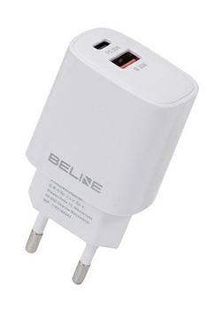 Ładowarka sieciowa Beline 30 W 1 x USB Type-C + 1 x USB PD 3.0 + QC 3.0 (5905359813439)