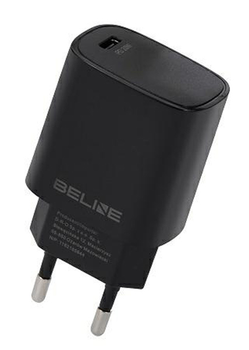 Мережевий зарядний пристрій Beline 20 W 1xUSB Type-C PD 3.0 Black (5905359813286)