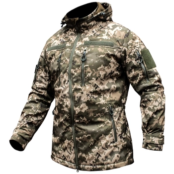 Куртка SoftShell + Толстовка флісова Armoline DIVISION Укрпіксель ММ14. L