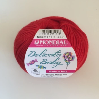 Пряжа Delicata baby 090 Mondial 215 Красный