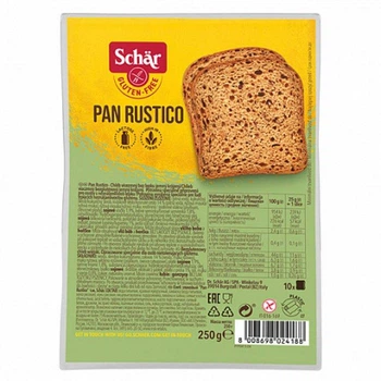 Хлеб без глютена темный с семенами льна Dr.Schär Pan Rustico 250 г