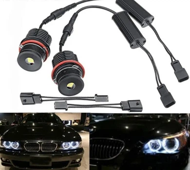 Лед Маркеры в Ангельские глазки БМВ LED BMW E39 E53 E60 E65 E83 E87 Белые / Лампочки для БМВ 80W