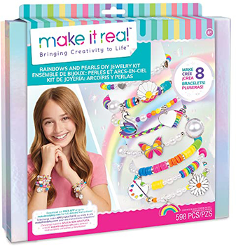 Набір для виготовлення браслетів Make It Real біжутерія Rainbows Pearls (695929017293)