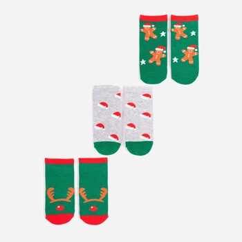 Zestaw skarpetek dla dzieci YOCLUB Children's Christmas 3Pack Socks SKA-X013B-AA00 20-22 3 pary Multicolour (5903999444259)