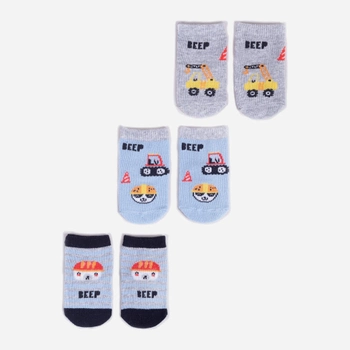 Набір шкарпеток дитячий YOCLUB 3Pack Baby Boy's Socks SKA-0110C-AA30-001 3-6 3 пари Multicolour (5904921626309)