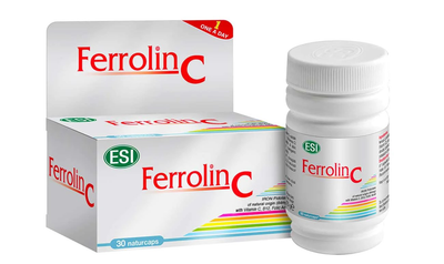 Вітамінно-мінеральний комплекс Esi Ferrolin C Integratore Ferro E Vitamine 30 капсул (8008843010004)